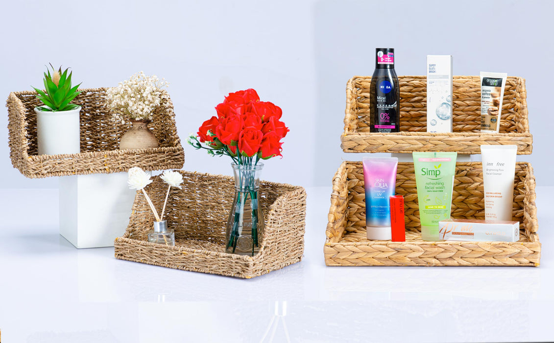 Large Seagrass Basket Open-Front for Kitchen
