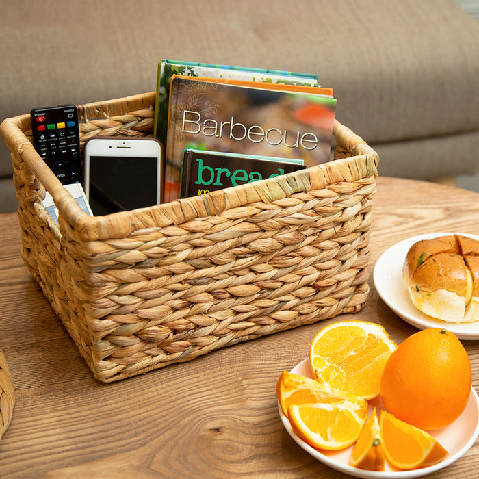 Small Water Hyacinth Baskets for Storage - High