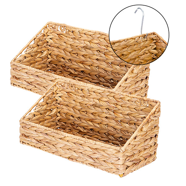 Wall Water Hyacinth Basket for Storage