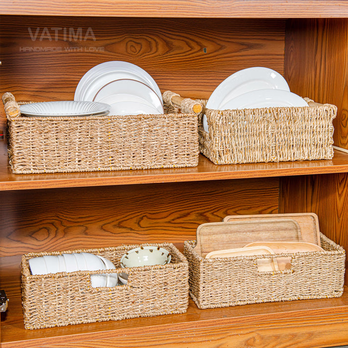 Seagrass Toilet Paper Baskets