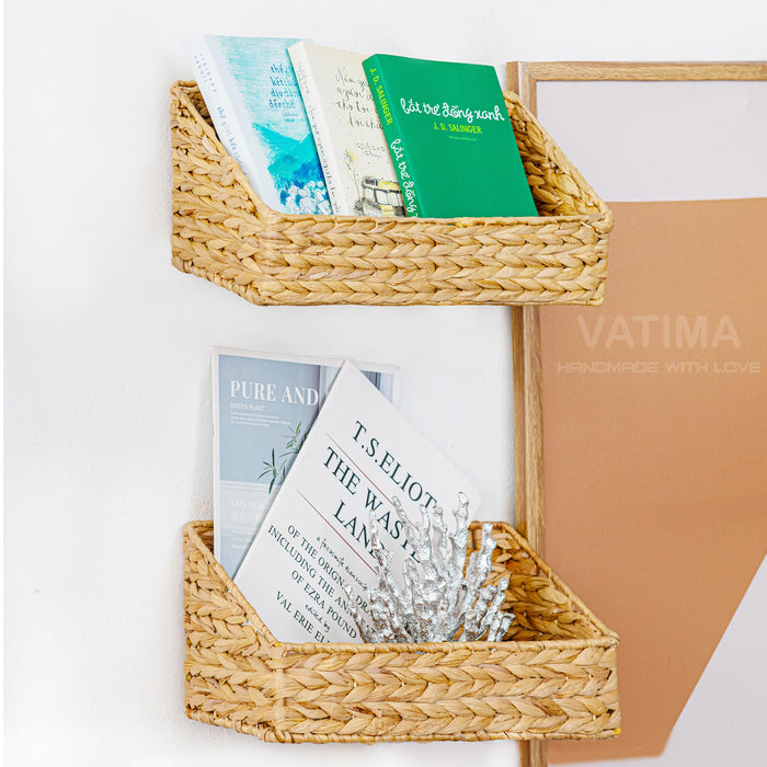 Wall Water Hyacinth Basket for Storage