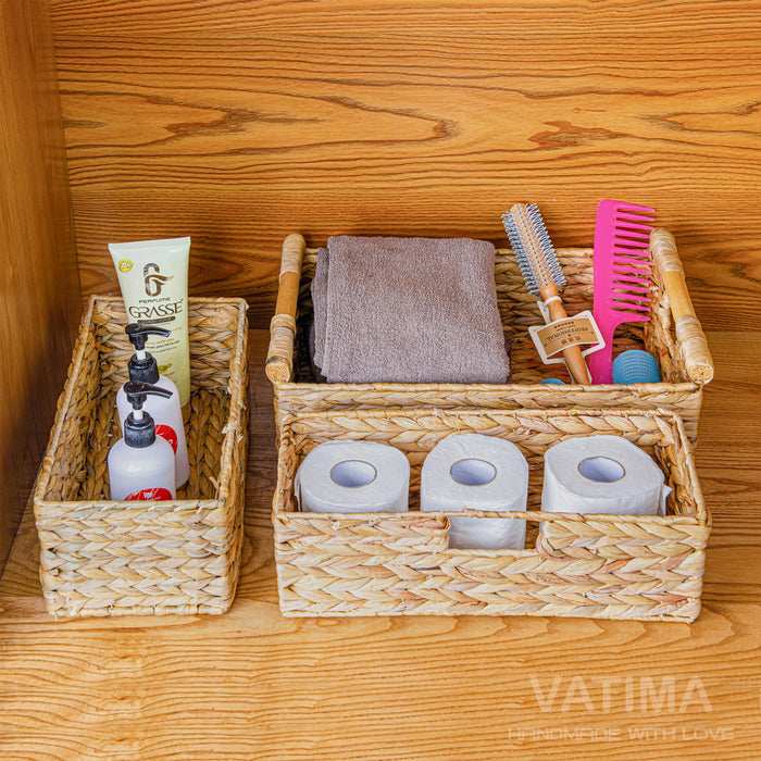 Water Hyacinth Toilet Paper Baskets