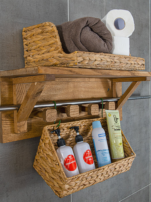 Wall Water Hyacinth Basket for Storage