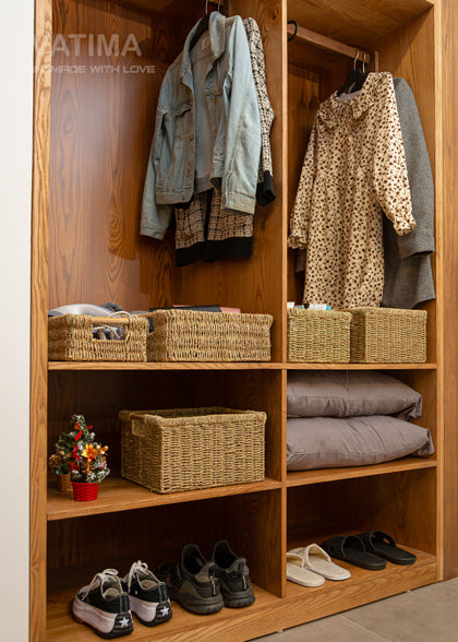 Large Seagrass Basket Storage - Low