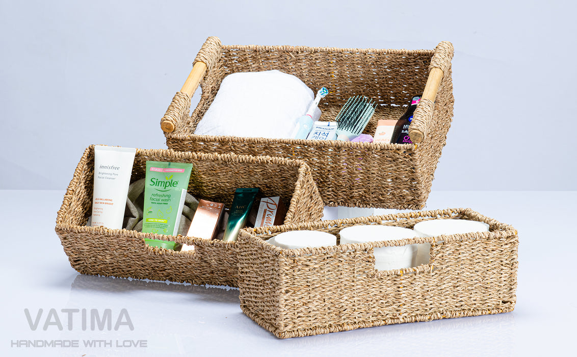 Seagrass Toilet Paper Baskets