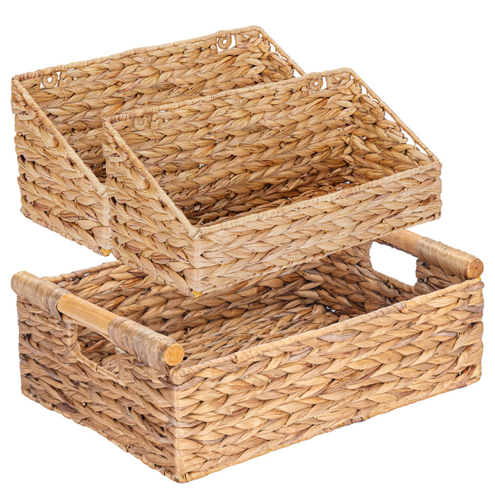 Wall Water Hyacinth Basket for Storage