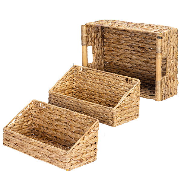 Wall Water Hyacinth Basket for Storage
